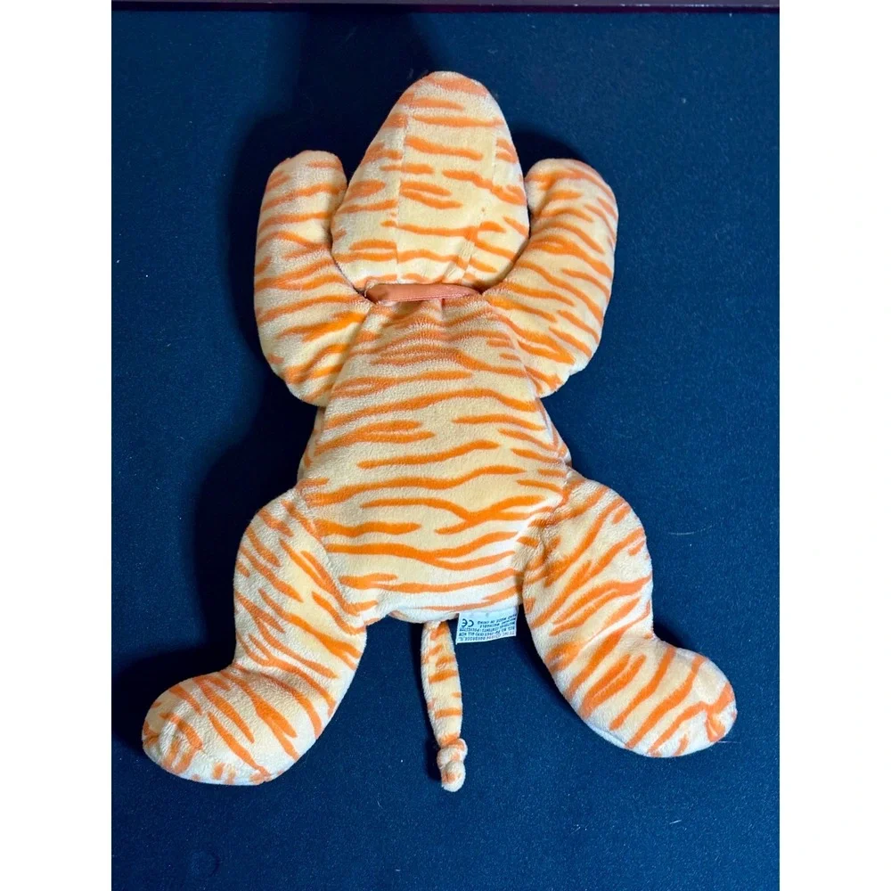 1996 Vintage Ty Beanie Baby Pillow Pals Purr Stripe Tiger Cat Plush Animal